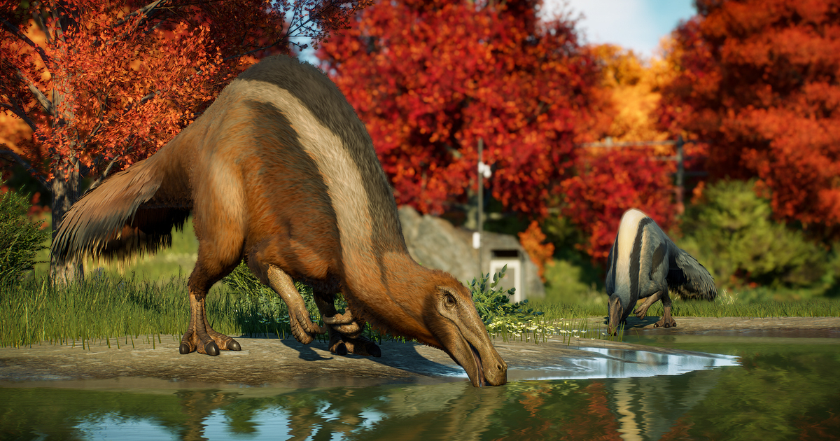 Jurassic World Evolution 2 får fjerbeklædte dinoer i næste uge i den seneste DLC