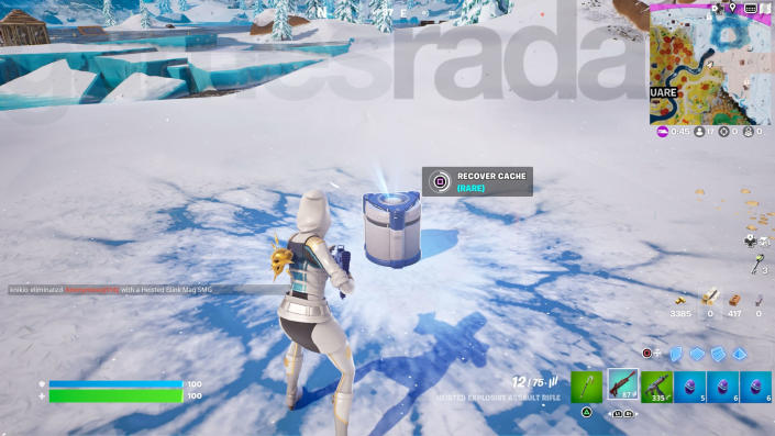 At finde en Fortnite Combat Cache for at gendanne