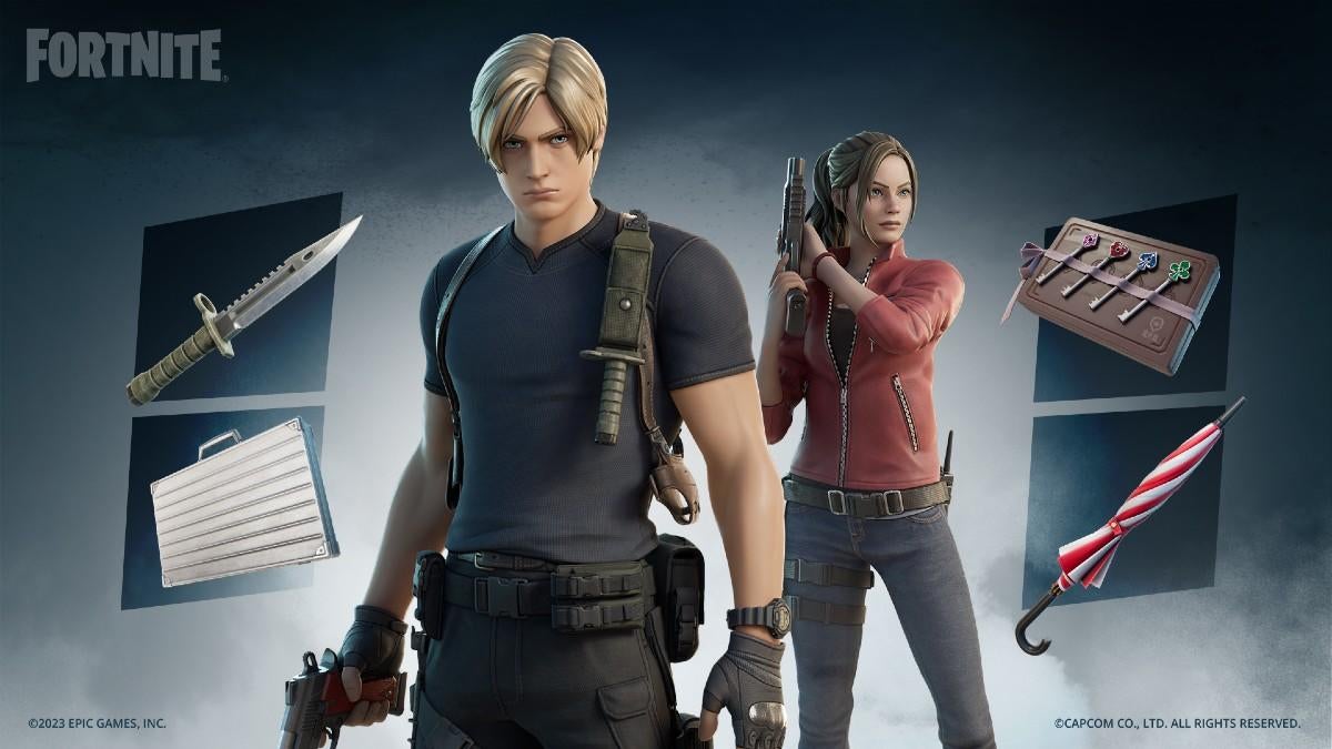 Fortnite tilføjer Leon Kennedy og Claire Redfield Skins fra Resident Evil