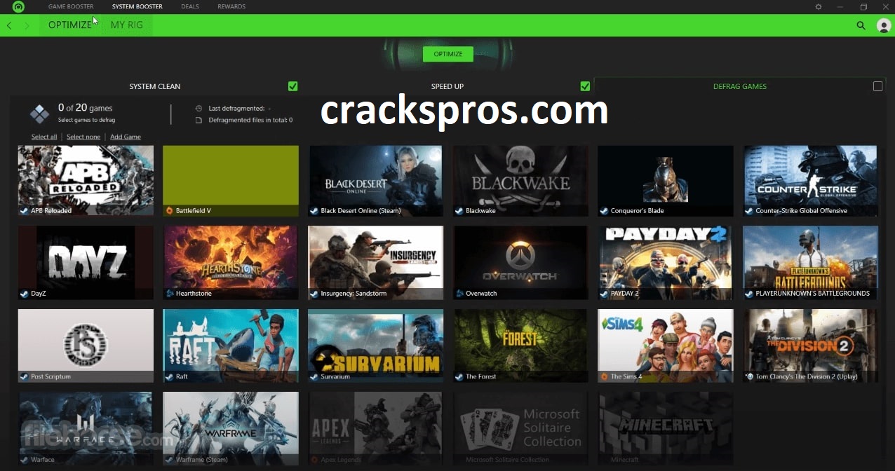 Hvordan tilføjer jeg spil til min Razer Cortex?