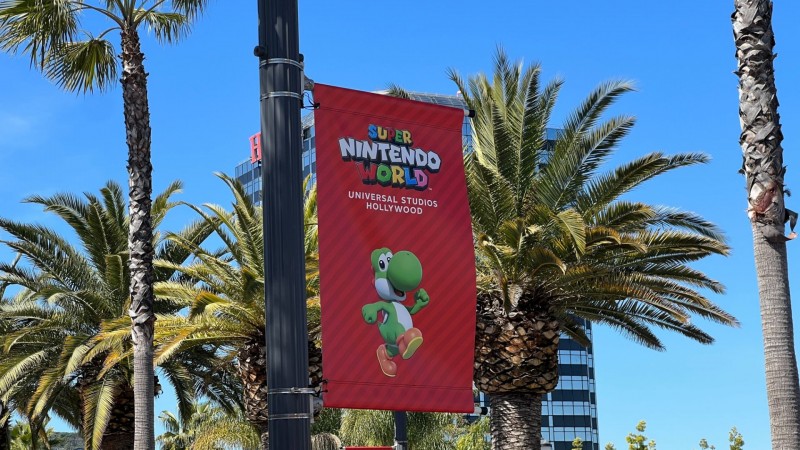 En fotorundvisning i Universal Studios Hollywoods Super Nintendo World