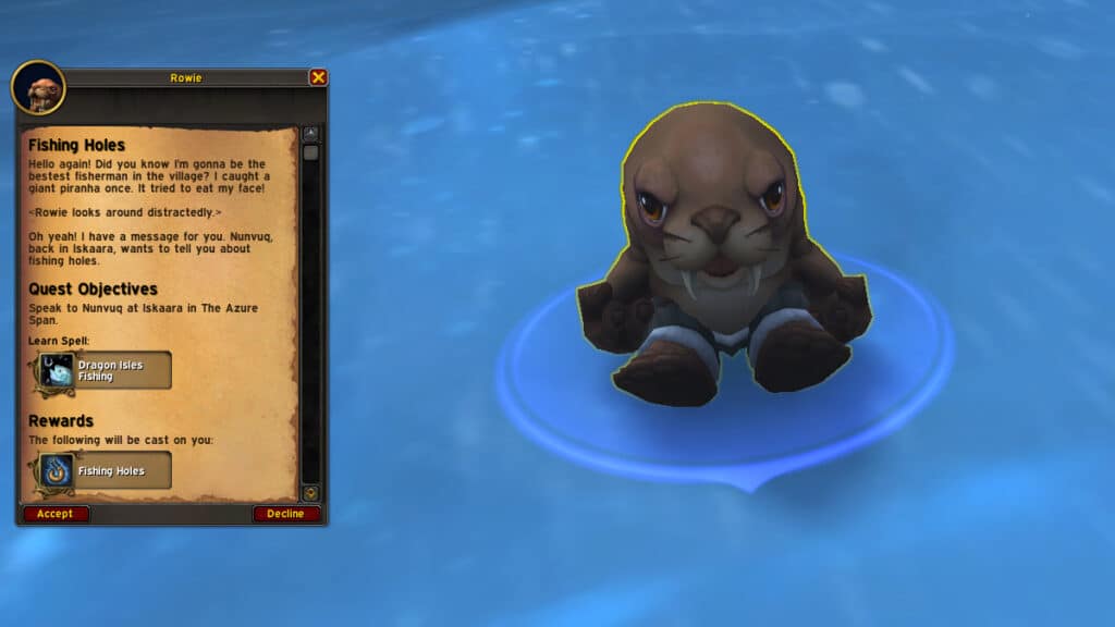 Dragonflight Quest Fiskehuller