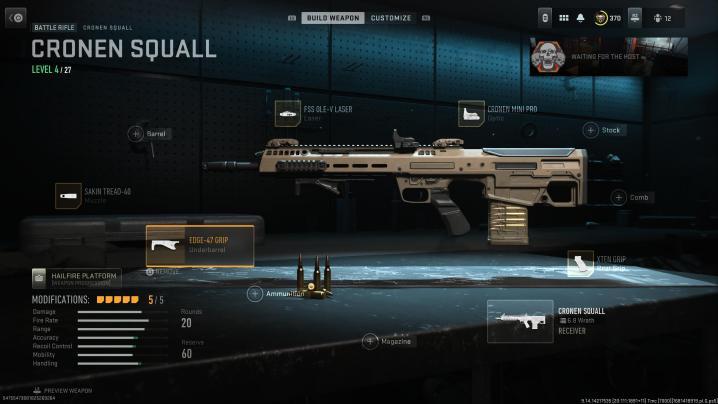 Cronen Squall i Warzone 2.0.