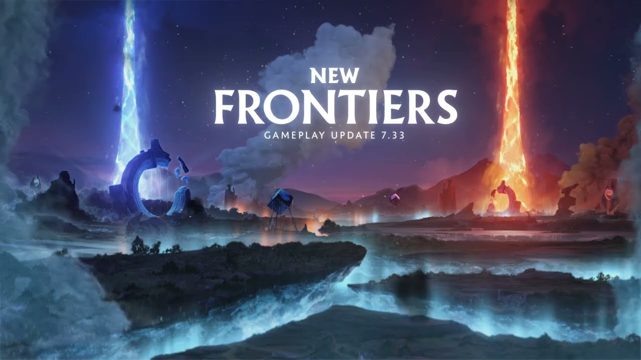 Promotional image for the New Frontiers update for Dota 2.