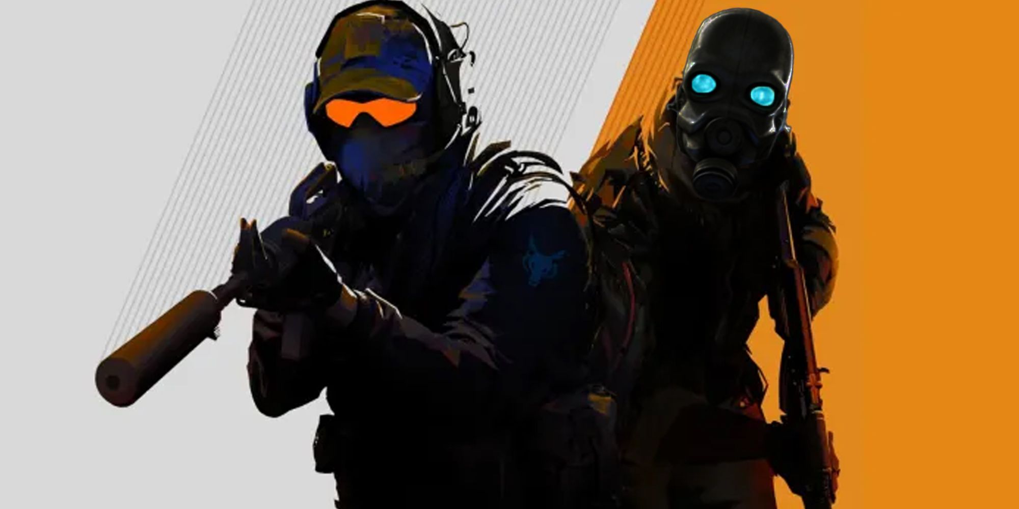 Counter-Strike 2 cover with a Half-Life metrocop