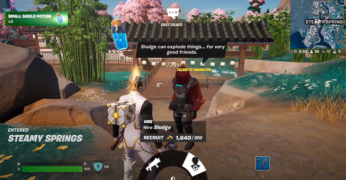 Sådan giver du en lejet karakter en kommando i 'Fortnite'