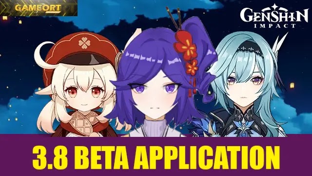 Genshin Impact 3.8 beta-applikation