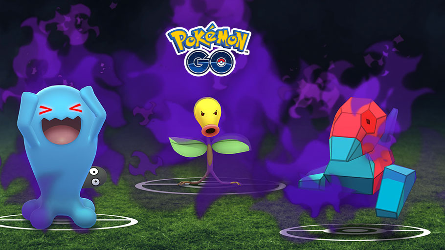 Pokémon Go Shadow Wobbuffet, Bellsprout og Porygon