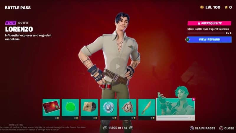 Fortnite Kapitel 4 Sæson 3 Battle Pass