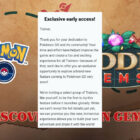 Pokemon Go-ruter Eksklusiv tidlig adgang givet til udvalgte opdagelsesrejsende 