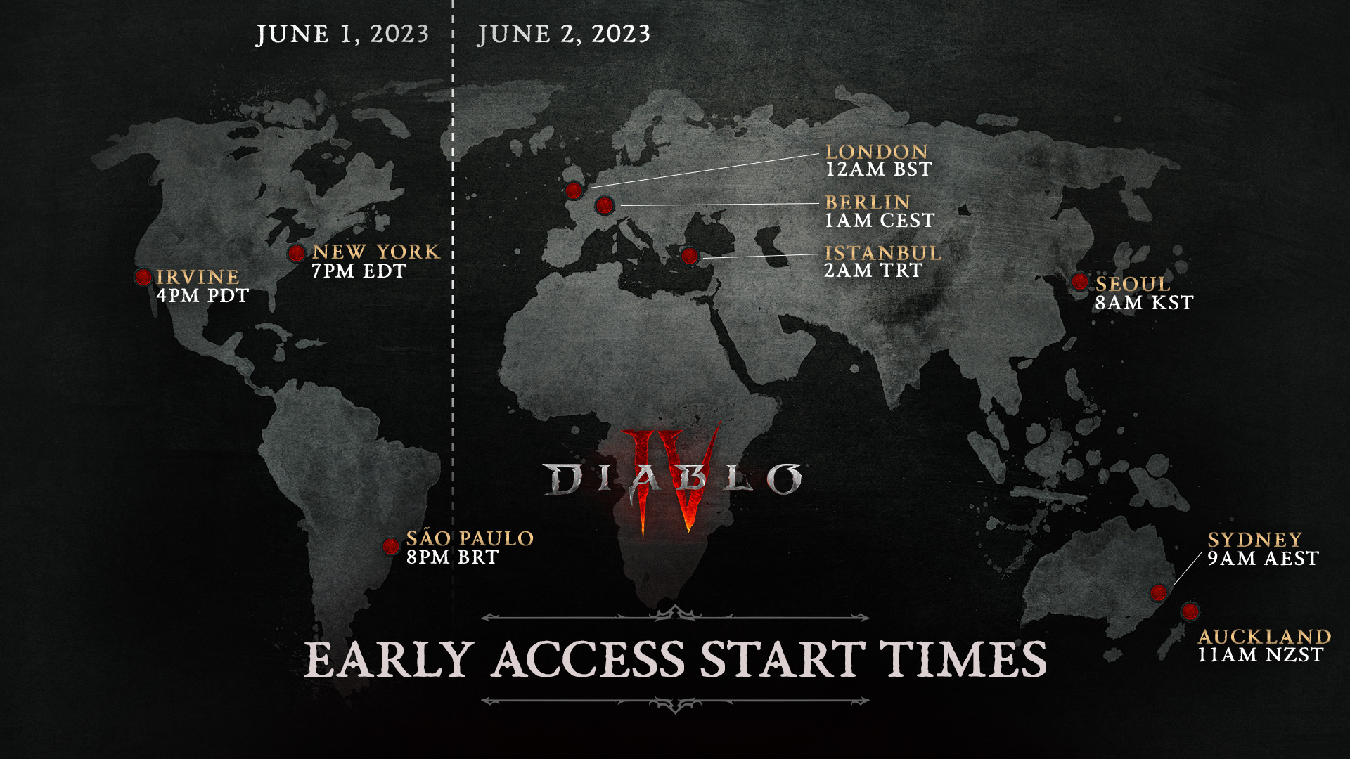 Diablo 4-starttider for tidlig adgang