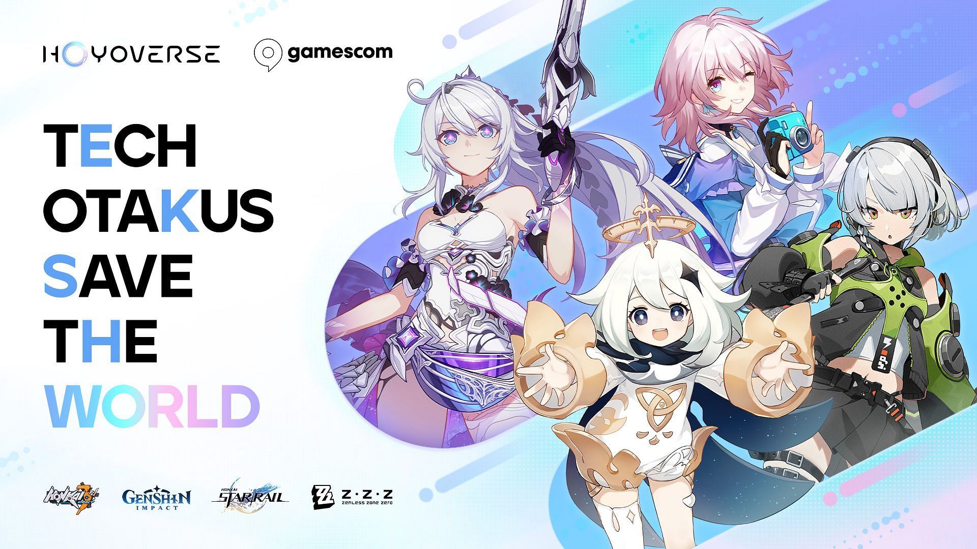 Official cover of HoYoverse exhibition for Gamescom 2023 (Image via HoYoverse)