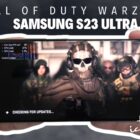 Samsung Galaxy S23 Ultra Call of Duty Warzone Gaming testopdatering 