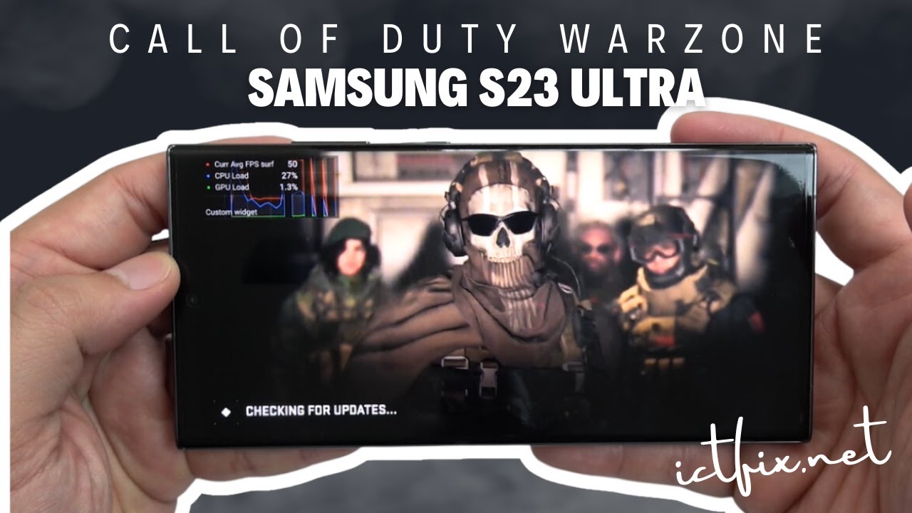 Samsung Galaxy S23 Ultra Call of Duty Warzone Gaming testopdatering