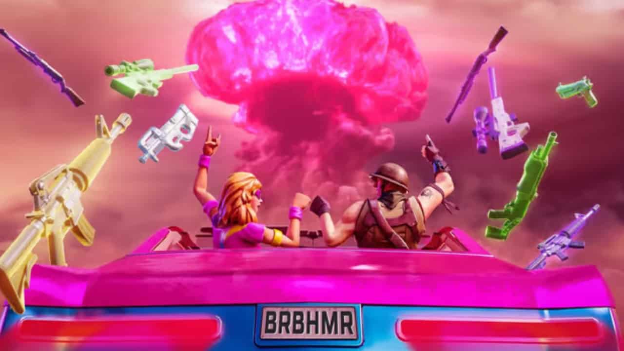 Fortnite streamer hylder Barbenheimer ved at skabe et Call of Duty crossover-kort