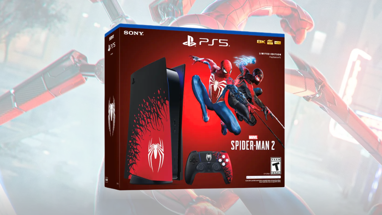 Hvor kan man forudbestille Spider-Man 2 PS5-konsolpakke og DualSense-controller