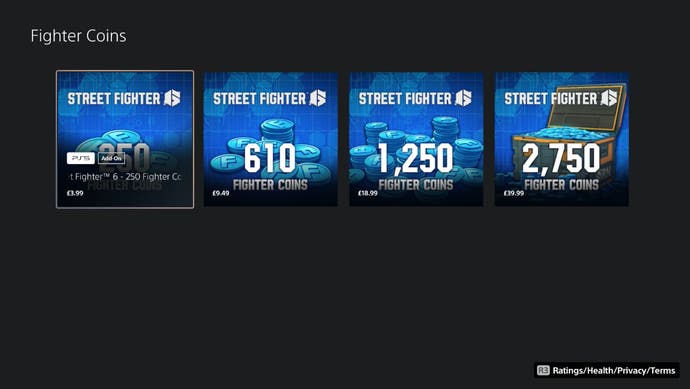 Fighter Coins i PSN-butikken