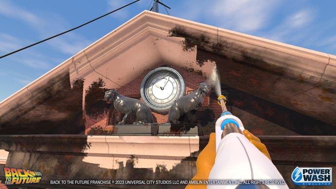 Tilbage til fremtiden x PowerWash Clocktower