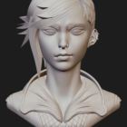 Download og 3D-print League of Legends Vi STL-modellen hos Cults Creo Gaming