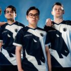The Team Liquid Dota 2 roster posing together.