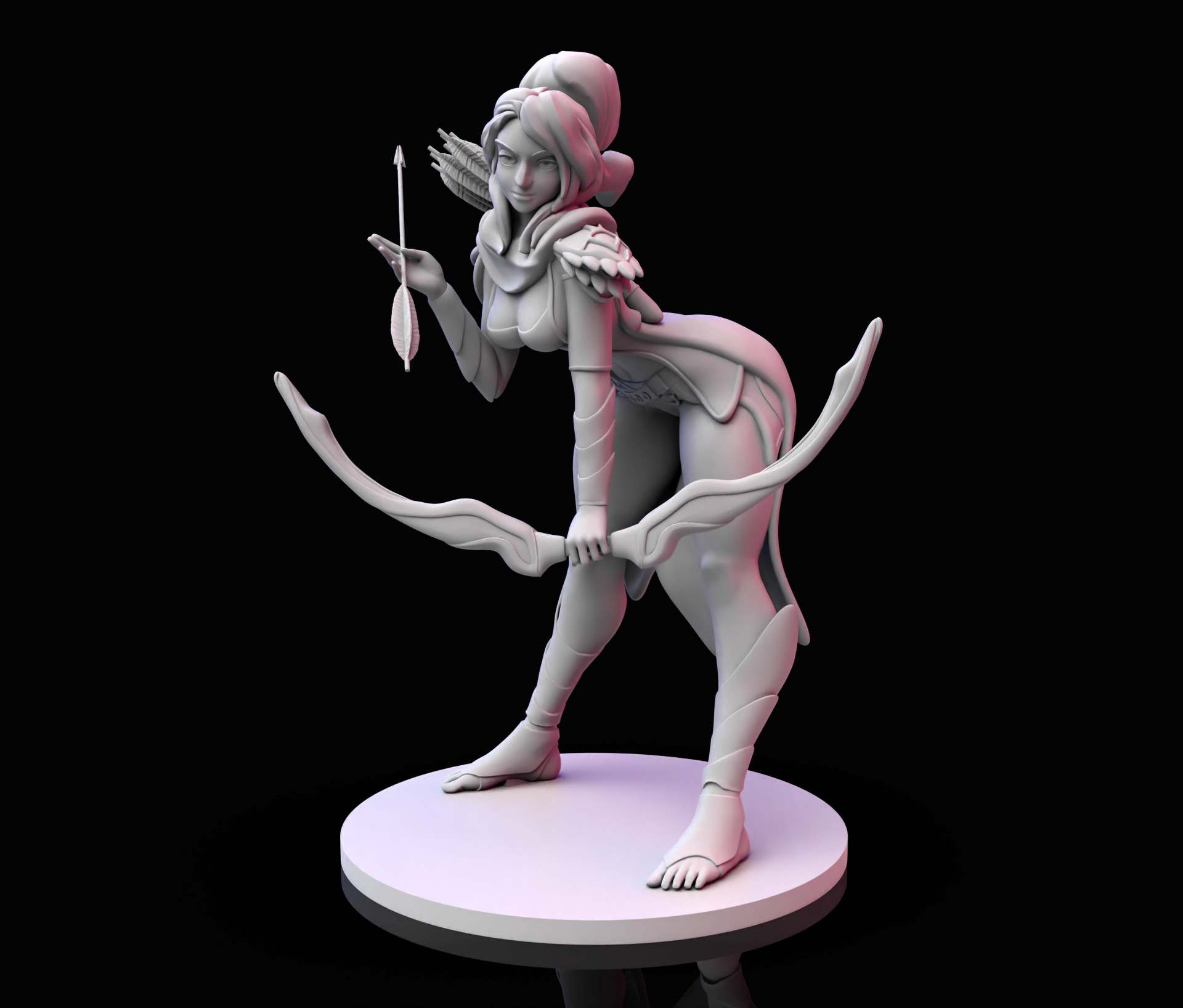 6.293.png STL file Windranger DOTA 2・3D printer model to download
