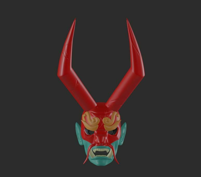 4.jpg STL file Grimstroke Dota 2 mask・3D printing idea to download