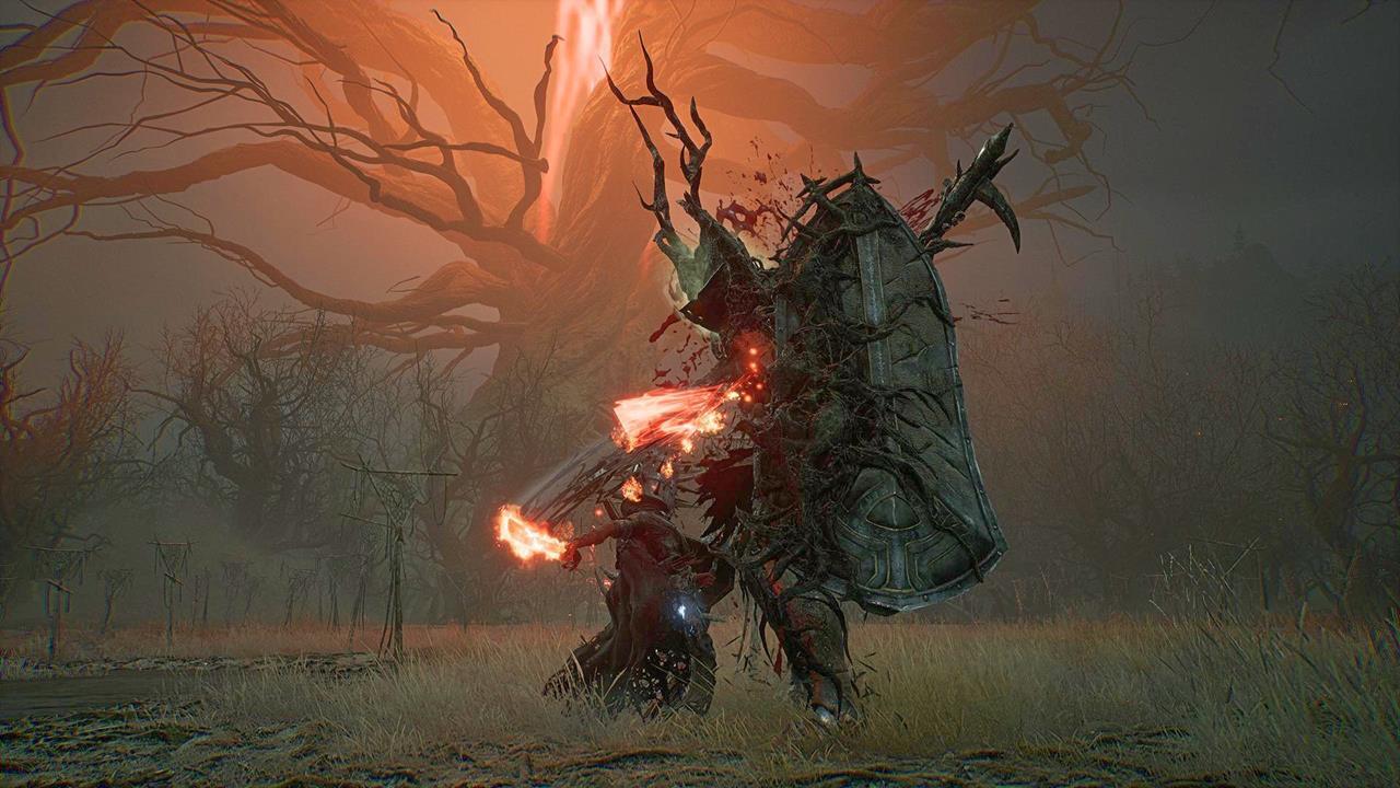 Efter at have elimineret alle følgerne (venstre), vil din Umbral Lamp ødelægge Adyr (højre).