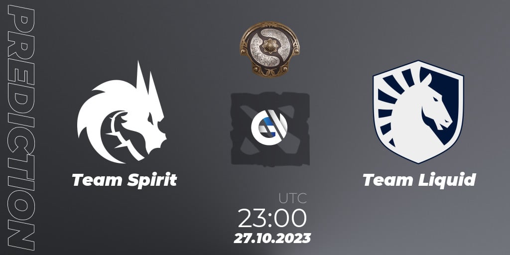 Betting TIp, Match Prediction. 27.10.23. Dota 2, The International 2023