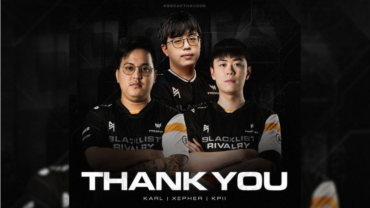 Blacklist Rivalry part ways with Karl, kpii, and Xepher after disappointing Dota 2 season