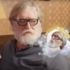 Gabe Newell welcoming Dota 2 fans to TI 2023.