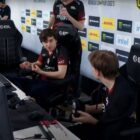 Ramzes talking to his teammates at Dota 2's ESL One Kuala Lumpur