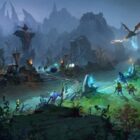 Dota 2's 7.35 Mega-patch ændrer metaen, så spillerne kan ride på en frygtløs helt til ære The river and banks in Dota 2 with an assortment of heroes doing battle in the darkness.