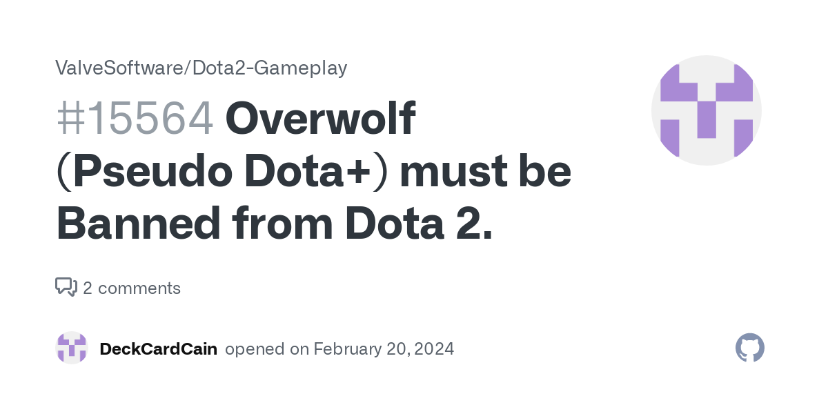 Overwolf (Pseudo Dota+) must be Banned from Dota 2. · Issue #15564 · ValveSoftware/Dota2-Gameplay · GitHub