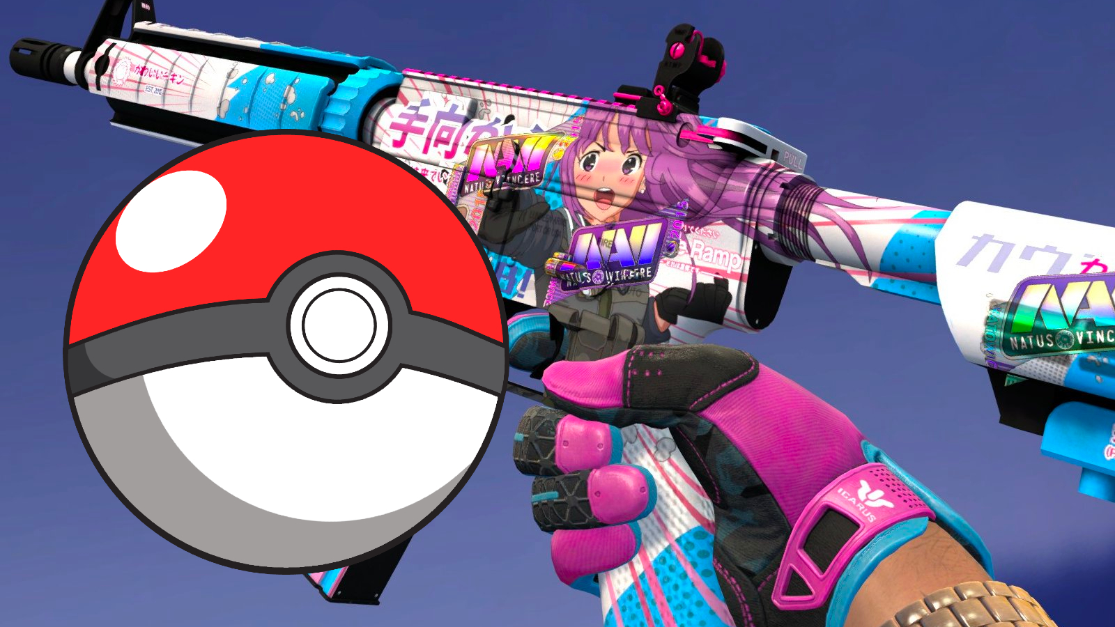Pokemon comes to Counter-Strike 2 with amazing Poke Ball sticker craft
