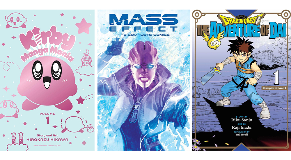 Kirby Manga Mania Vol.  1, Mass Effect: The Complete Comics, Dragon Quest: The Adventure of Dai Vol.  1