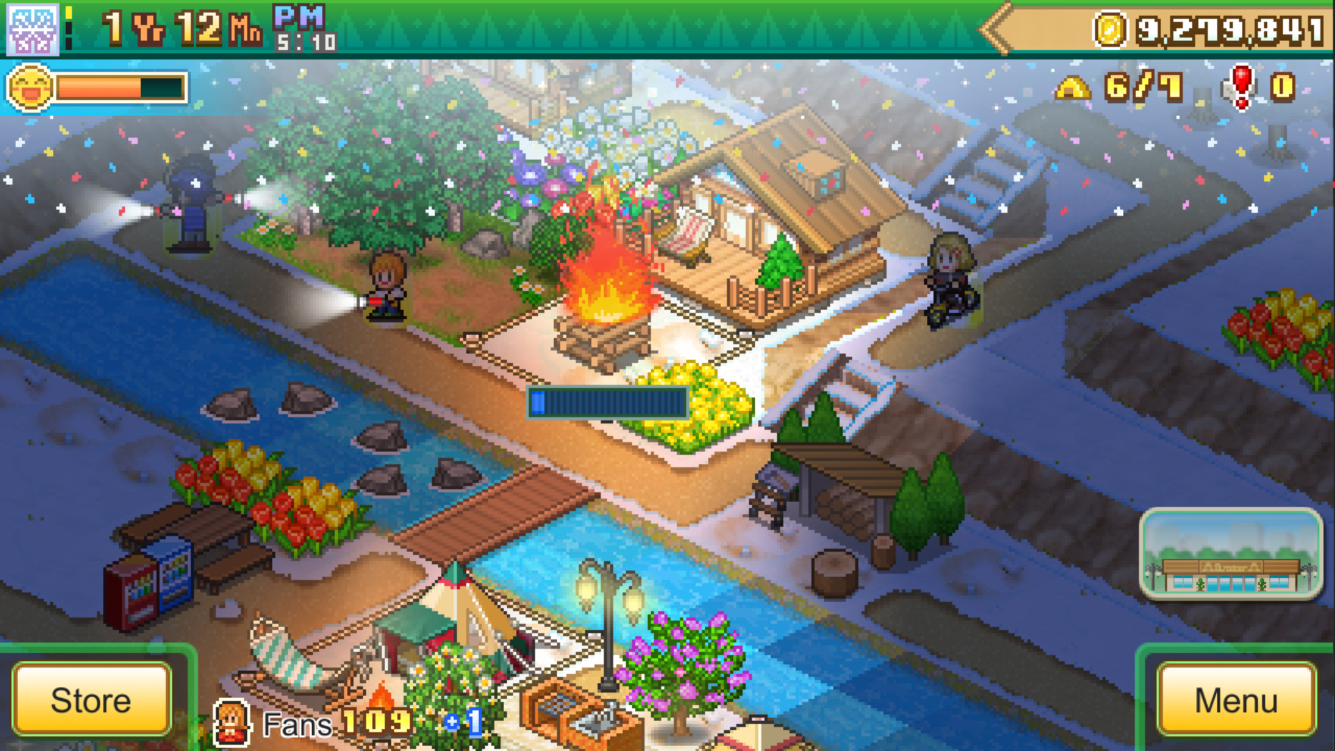Forest Camp Story Campfire
