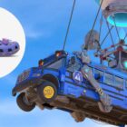 Fortnite Battle Bus Crocs fĂĄr deres eget tema backbling og Jibbitz Creo Gaming