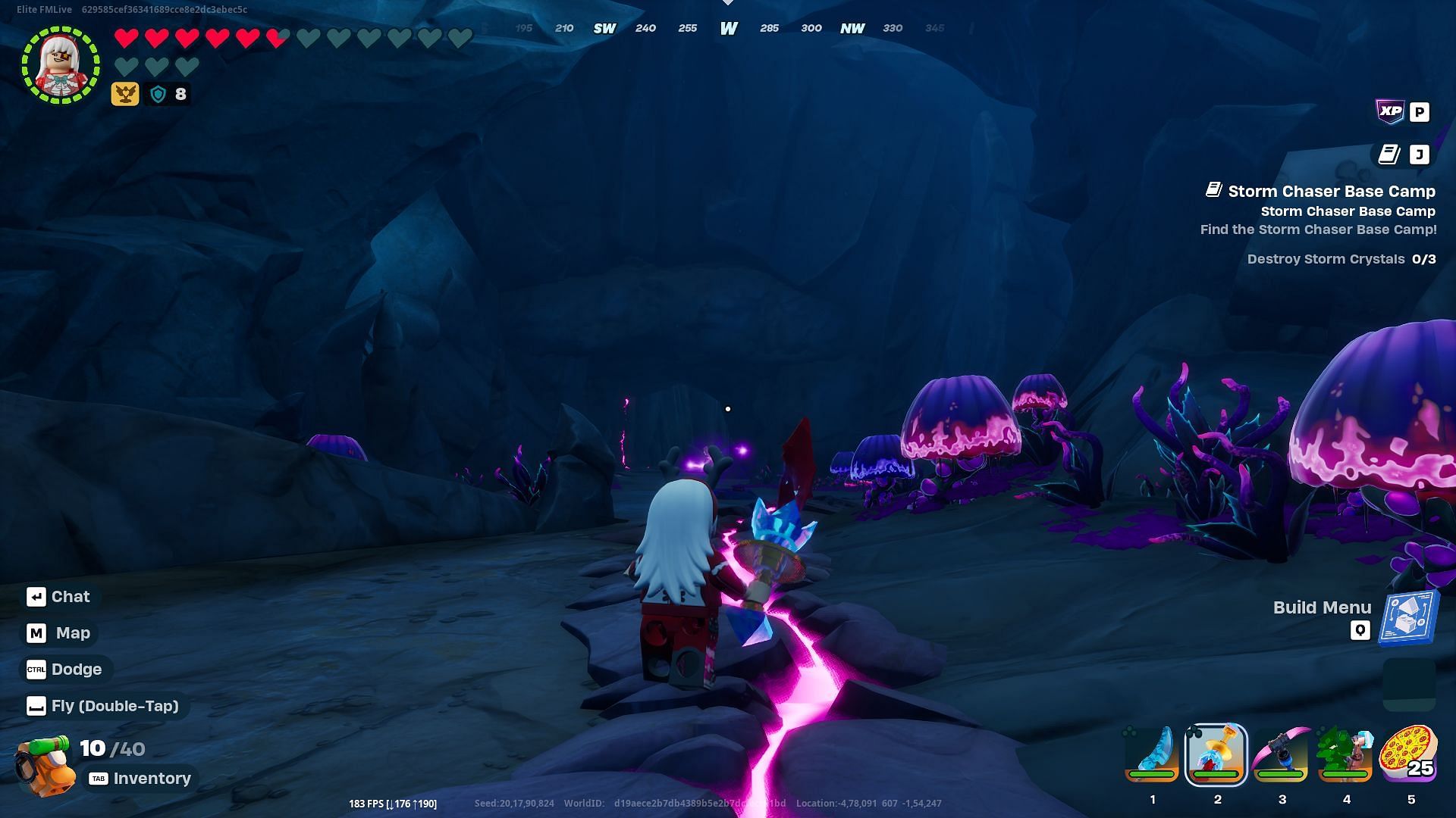 At finde Storm Caves i LEGO Fortnite Odyssey