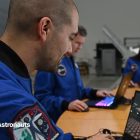 ESA astronauts play the Lunar Horizons Fortnite map.