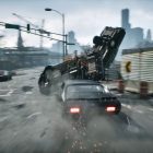 Samson gameplay that shows three cars crashing, with one sent into the air