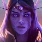 Blizzard fyrer en WoW-spilmester for at favorisere sine venner, og fællesskabet reagerer. A screencap of the World of Warcraft: Midnight Gamescom 2025 Opening Night Live cinematic trailer. A dark-haired elf looks toward the viewer, her face covered in a violet hue.